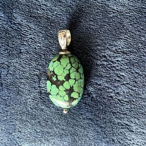 Silpada turquoise necklace pendant slide
